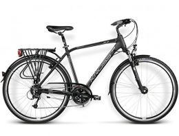 KROSS Fahrräder Kross Trans Alp Trekking Bike (VI), XL, Black / Silver Matte