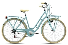 KS Cycling Fahrräder KS Cycling Cityfahrrad 28" Swan blau mit Frontgepäckträger