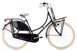 KS Cycling Fahrräder KS Cycling Hollandrad 28'' Tussaud 3 Gänge schwarz mit Frontgepäckträger RH 53 cm
