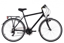 KS Cycling Fahrräder KS Cycling Trekkingrad Herren 28'' Canterbury schwarz Aluminiumrahmen RH 54 cm Flachlenker