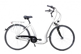 SPRICK City leichtes Easy Boarding City Bike Shimano 7 Gang Nexus Nabendynamo LED Silber