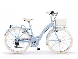 MBM Fahrräder MBM Primavera Mono 28 All 6 V, Unisex-Fahrrad für Erwachsene, Hellblau A25, XX