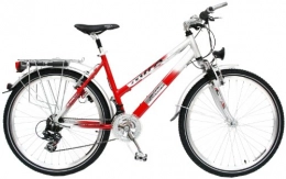 MIFA Fahrräder MIFA Damen All Terrain Bike 21 Gang, rot / Silber, 46 cm, 26 Zoll