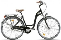Montana Fahrräder montana Damen City-Bike Sun Lady, schwarz, Rahmenhöhe: 46 cm, Reifengröße: 28 Zoll (71 cm), 1800-F