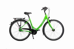 Opelit GmbH & Co. KG Fahrräder OPELIT Mainhattan C200 Fahrrad, 7 Gang Citybike mit Rücktritt, 50 cm Rahmenhöhe, Alu Rahmen 28“ grün – Schaltung, Bremse, Dynamo von Shimano