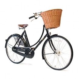 Pashley Fahrräder Pashley Princess Classic - das Klassische Damenfahrrad in Zeitloser britischer Eleganz - Retrofahrrad für Sie - 3-Gang-Nabenschaltung, Rahmen 17, 5'', schwarz klassisch - Retro - königlich (schwarz)