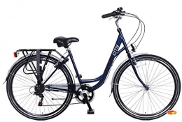 Plezier Fahrräder Plezier Damen Hollandrad 28 Zoll City 6SP Dunkelblau 49 cm