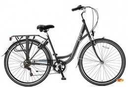 Plezier Fahrräder Plezier Damen Hollandrad 28 Zoll City 6SP Grau 49 cm