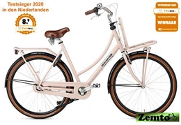 Plezier Fahrräder Plezier Testsieger, Damen Hollandrad 3-Gang Daily Dutch Prestige rosa 50 cm Trommellbremsen