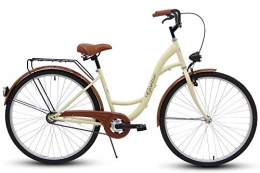 Polbaby Fahrräder Polbaby GOETZE 28″ 1B ECO, Fahrrad, Citybikes, Stadtrad Retro Vintage Cream