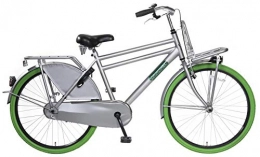 POPAL Fahrräder POPAL 26 Zoll Herren Hollandrad Daily Dutch Basic 2688 ohne Schaltung, Farbe:grau-grün