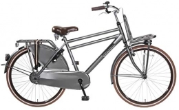 POPAL Fahrräder POPAL 26 Zoll Herren Hollandrad Daily Dutch Basic 2688 ohne Schaltung, Farbe:Titanium