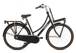 POPAL Fahrräder POPAL 28 Zoll Hollandrad Damen Daily Dutch Basic+ 3 Gänge Schwarz 50 cm Rahmengröße