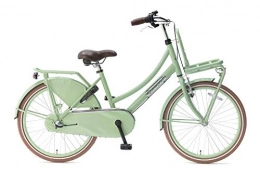 POPAL Fahrräder Popal Daily Dutch Basic+ Kinderfahrräder Mädchen 22 Zoll 36 cm Mädchen 3G Rücktrittbremse Grün