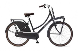 POPAL Fahrräder Popal Daily Dutch Basic Kinderfahrräder Mädchen 26 Zoll 46 cm Mädchen Rücktrittbremse Mattschwarz
