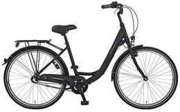 Prophete Fahrräder Prophete Unisex – Erwachsene GENIESSER 9.3 City Bike 26" Cityfahrrad, schwarz matt, RH 45 cm