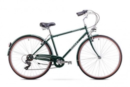 ROMET Fahrräder Romet VINTAGE Stadtfahrrad Citybike 26 Zoll Shimano Aluminium Rahmen 6 Gang Retro-Design Grün