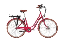 SAXONETTE City Saxonette Style Plus 2.0-28'' Retro E-Bike Pedelec 7 Gang (dunkelrot glänzend)