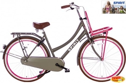 Spirit Fahrräder Spirit Cargo Damenrad Transporter Grau-Pink 28 Zoll 53 cm