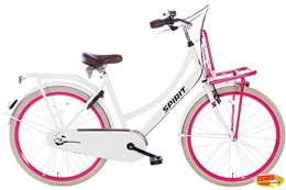 Spirit Fahrräder SPIRIT Cargo N3 Damenrad Transporter Weiß-Rosa 26 Zoll