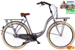 Spirit Fahrräder SPIRIT Damenrad Carry N3 Mattgrau 28 Zoll Mutterfahrrad