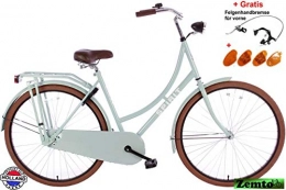 Spirit Fahrräder SPIRIT Damenrad Oma Deluxe Grün 28 Zoll, 50 cm, inkl. Felgenbremse und Reflektoren