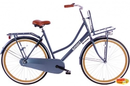 Spirit Fahrräder Spirit Damenrad Omafiets Plus 28 Zoll Jeans blau mit Träger vorne 53 cm