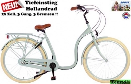 Spirit Fahrräder Spirit Damenrad Tiefeistieg, 28 Zoll, 3 Gang, 53 cm matt grau