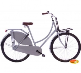 Spirit Fahrräder SPIRIT Damenrad Transporter Mattgrau 28 Zoll, 57 cm Plus Frontträger, inkl. Felgenbremse und Reflektoren