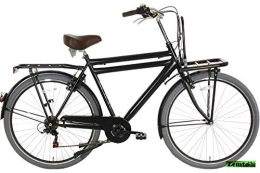 Zemto Fahrräder Spirit Herrenrad Transportrad 6 Gang, Mattschwarz 28 Zoll 50 cm