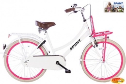 Spirit Fahrräder SPIRIT Mädchenrad Cargo Weiß-Rosa 24 Zoll