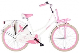 Spirit Fahrräder Spirit Mädchenrad Omafiets Rosa-Weiß 24 Zoll