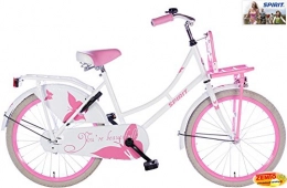 Spirit Fahrräder SPIRIT Mädchenrad Omafiets Weiß-Rosa 22 Zoll