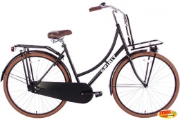 Spirit Fahrräder SPIRIT Omafiets Deluxe Plus Mattschwarz 28 Zoll, 57 cm inkl. Felgenbremse und refkektoren