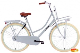 Spirit Fahrräder SPIRIT Omafiets Plus Damenrad Transporter Grün-Blau-Grau 28 Zoll