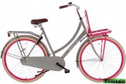 Spirit Fahrräder Spirit Transporter Damenrad mit Vorderträger 28 Zoll 50 cm Graurosa