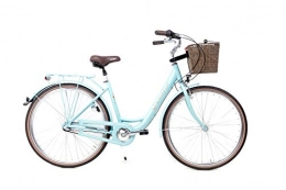 SPRICK Fahrräder Sprick 28 Zoll Alu Damen City Bike Shimano Nexus 3 Gang Rcktritt mit Korb trkis