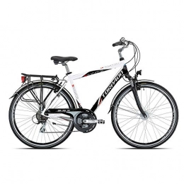 TORPADO Fahrräder TORPADO Fahrrad City Navigator Lux 28" Alu 3x7v Größe 48 Schwarz Weiß (City)