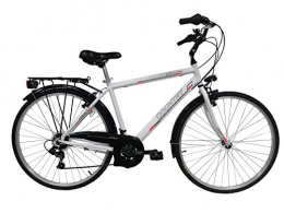 Country Fahrräder Trekkingrad 28" Herren Country mit Rahmen aus Aluminium – 21 Gänge mit Révoshift-Shimano-Griff und Shimano-Gangschaltung + Komplettausrüstung City