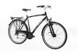 tretwerk DIREKT gute Räder City Tretwerk - 28 Zoll Damen Fahrrad - Verano schwarz 56 cm - Citybike mit 24 Gang Shimano Schaltung - Damenfahrrad mit LED-Beleuchtung - Cityrad für Frauen