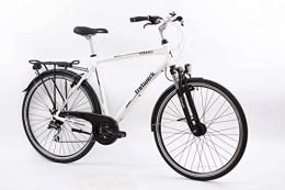 tretwerk DIREKT gute Räder Fahrräder Tretwerk - 28 Zoll Herren Fahrrad - Verano weiß 56 cm - Citybike mit 24 Gang Shimano Schaltung - Herrenfahrrad mit LED-Beleuchtung - Cityrad für Männer