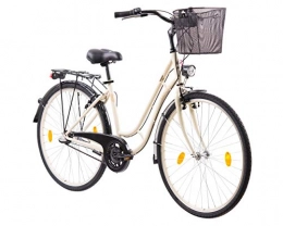 tretwerk DIREKT gute Räder Fahrräder tretwerk DIREKT gute Räder Leader Madeira 28 Zoll Citybike Damen 3-Gang Creme 46 cm (2020)