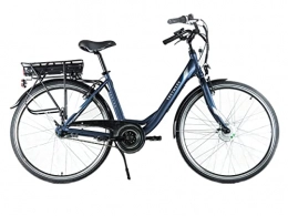 tretwerk DIREKT gute Räder City TRETWERK - Elektrofahrrad - Carina - Darkblue - E-Bike für Damen und Herren - E Bike 28 Zoll mit Trekkingbereifung - EBike mit Frontmotor, Shimano 7-Gangschaltung, LED Display u.v.m