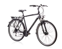 tretwerk DIREKT gute Räder City Tretwerk - Solis 2.0 - Trekkingbike schwarz - 28 Zoll und 24-Gang Schimano Schaltung - Federgabel & Beleuchtung