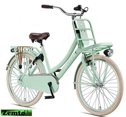 Hooptec Fahrräder Urban Mädchenrad 24 Zoll Transportfahrrad Mint grün