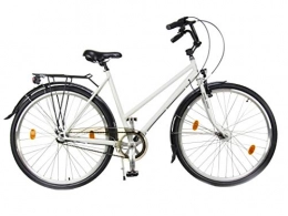 XB3 Fahrräder XB3 28 Zoll Citybike Damenfahrrad - Shimano Nexus Nabendynamo, 3-Gang Nabenschaltung, Rücktrittbremse, Weiß, StVZO