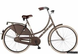 Zemto Fahrräder Zemto Damen Hollandrad 28 Zoll Burgers Retro, konfigurierbar, Hier das Basismodel in Deore (braun) matt