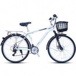 ZZD Fahrräder ZZD 26-Zoll-21-Gang-Pendlerfahrrad für Erwachsene, leichte Leichtmetall-Rennräder für Herren und Damen aus Aluminiumlegierung mit stoßdämpfenden Vorderradgabeln und Shimano-Schaltung