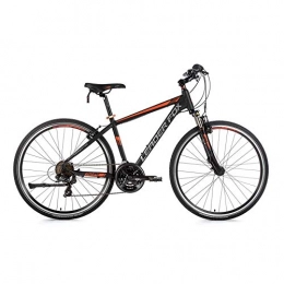 Leaderfox Fahrräder 28 Zoll Alu Leader Fox Away Cross MTB Herren Fahrrad Mountain Bike schwarz orange RH 44