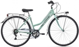 28 Zoll Damen Trekking Fahrrad Cinzia Trend 6 Gang, Farbe:grün
